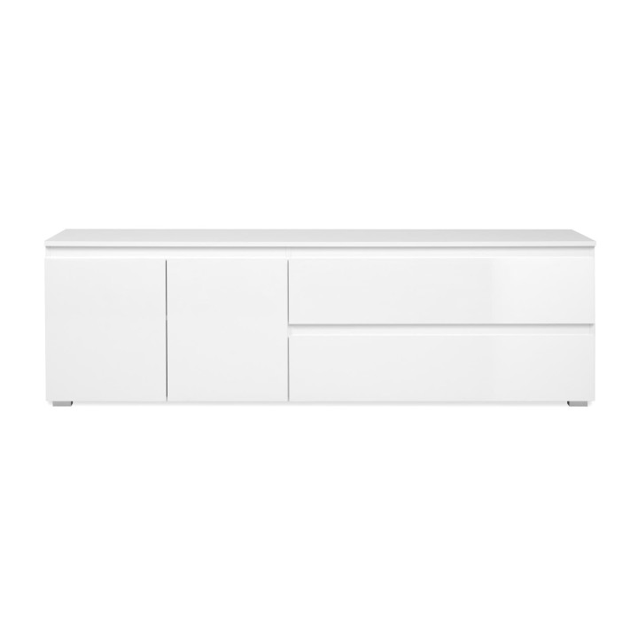 Meuble TV Capetown blanc brillant