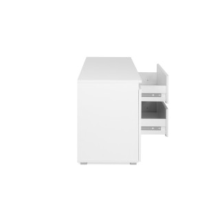 Meuble TV Capetown blanc brillant