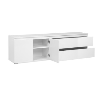 Meuble TV Capetown blanc brillant