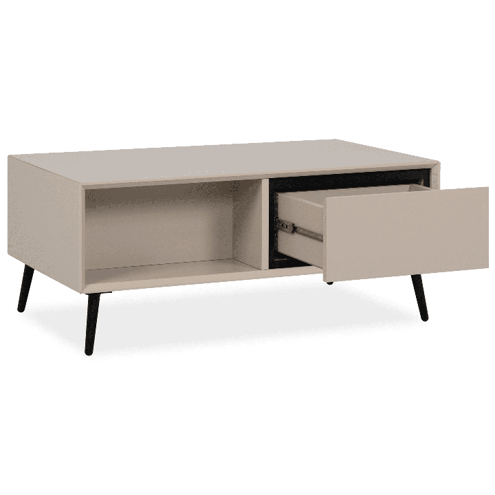 Table basse Arona sable/noir