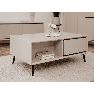 Table basse Arona sable/noir