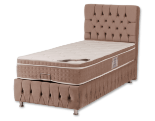 Lit complet Exelans 90 cm - avec coffre Beige