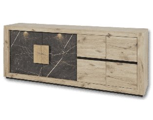 Bahut Sacha canyon oak/marble