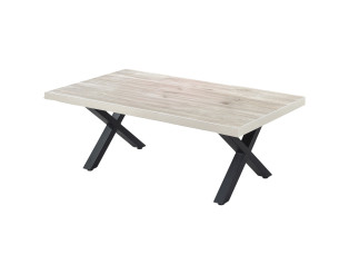Table de salon Thor pied X beach oak