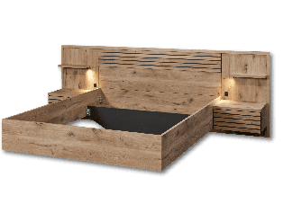 Lit 140x200 canyon oak