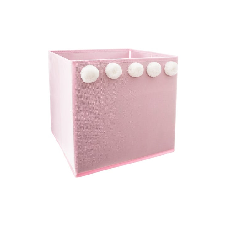 Boite de rangement 158710A pompon rose
