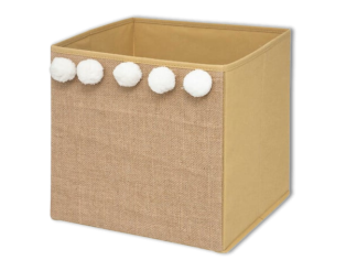 Caisson de rangement 174304 pompon jute
