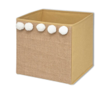Caisson de rangement 174304 pompon jute