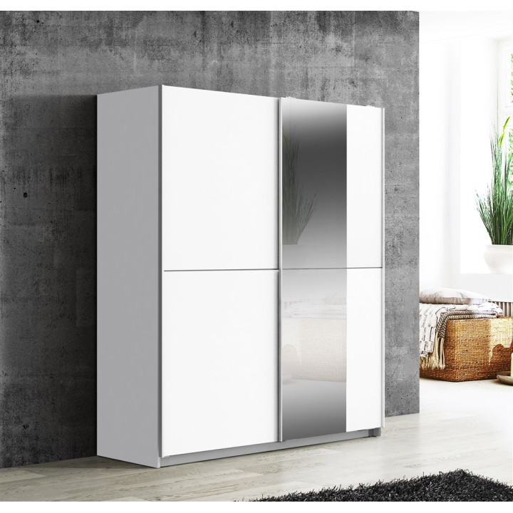 Armoire 2 portes Winner blanc