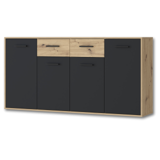 Commode Antuza 4P2T artisan/noir