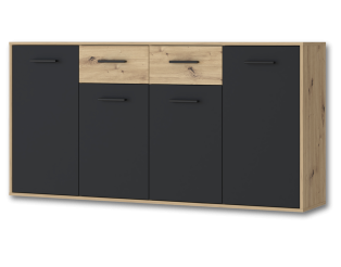 Commode Antuza 4P2T artisan/noir
