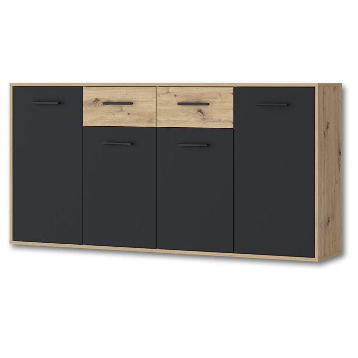 Commode Antuza 4P2T artisan/noir