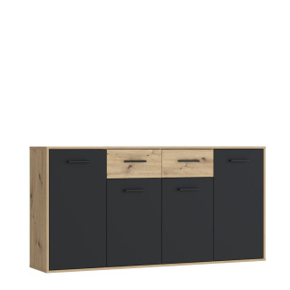 Commode Antuza 4P2T artisan/noir
