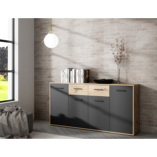 Commode Antuza 4P2T artisan/noir