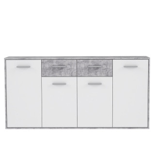 Commode Antuza 4P2T beton/blanc