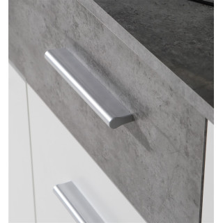 Commode Antuza 4P2T beton/blanc