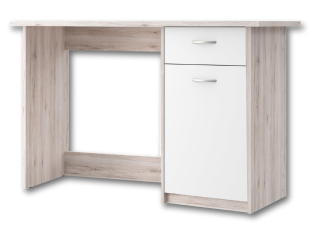 Bureau Balios chêne cendre/blanc