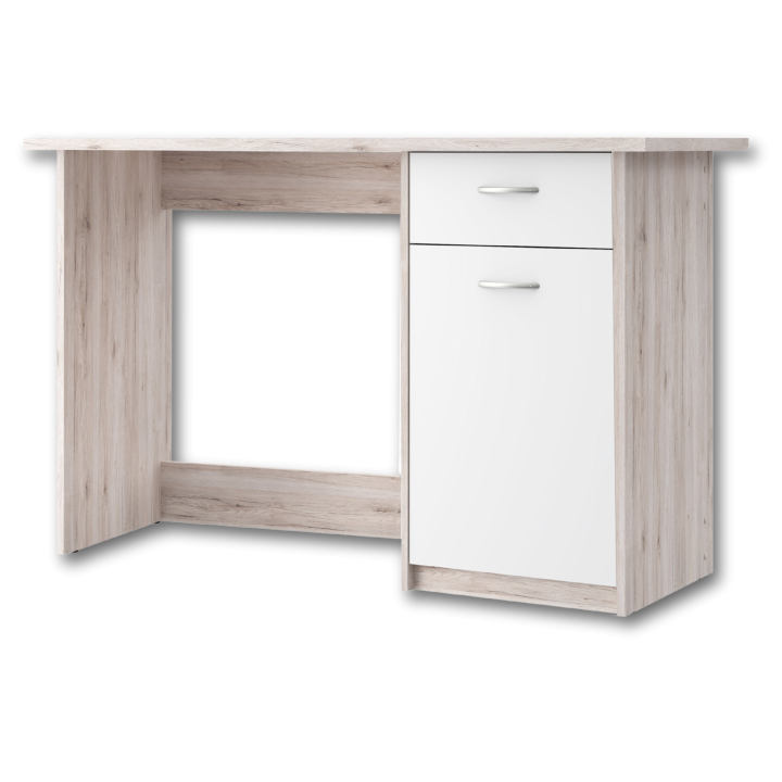 Bureau Balios chêne cendre/blanc