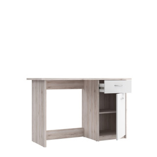 Bureau Balios chêne cendre/blanc