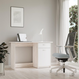 Bureau Balios chêne cendre/blanc