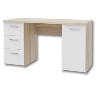 Bureau Net chêne et blanc