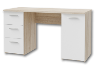 Bureau Net chêne et blanc