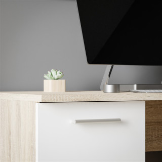 Bureau Net chêne et blanc