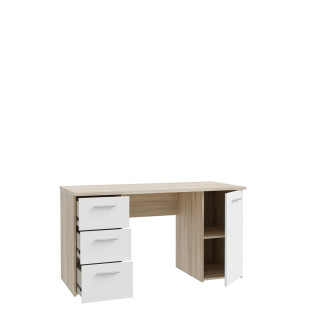 Bureau Net chêne et blanc