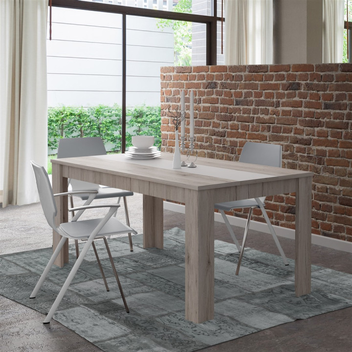 Table Gulada - Table fixe - cendré / blanc