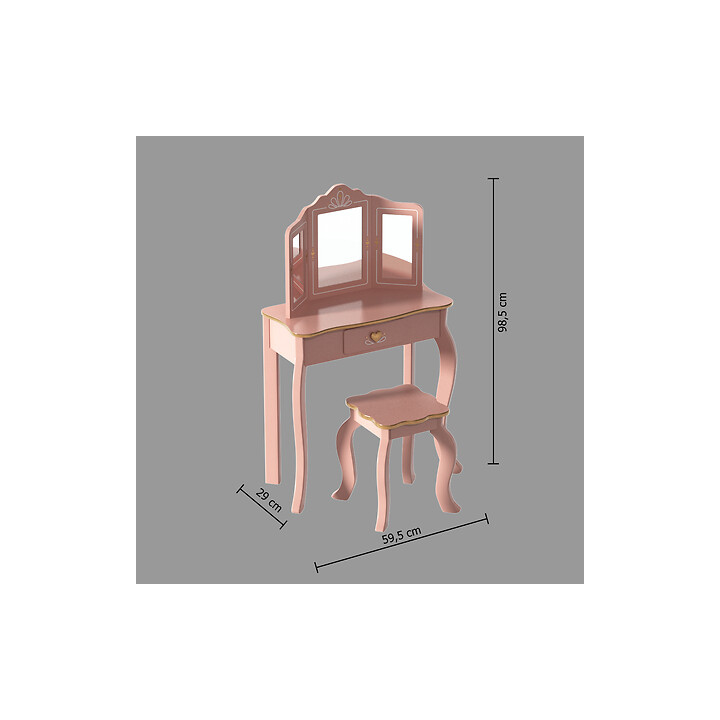Coiffeuse + tabouret Sissi - 174254