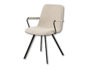 Selina Basel 24 chaise avec accoudoirs beige