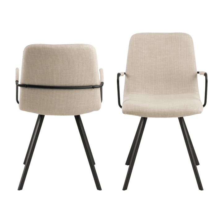 Selina Basel 24 chaise avec accoudoirs beige