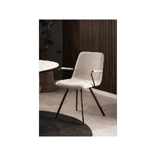 Selina Basel 24 chaise avec accoudoirs beige