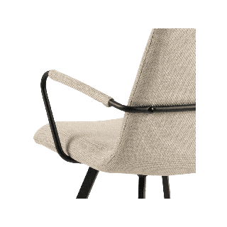 Selina Basel 24 chaise avec accoudoirs beige