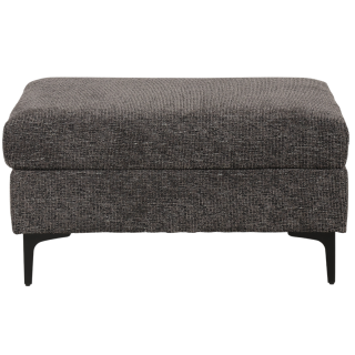 Canapé 3 places + pouf Umar gris foncé