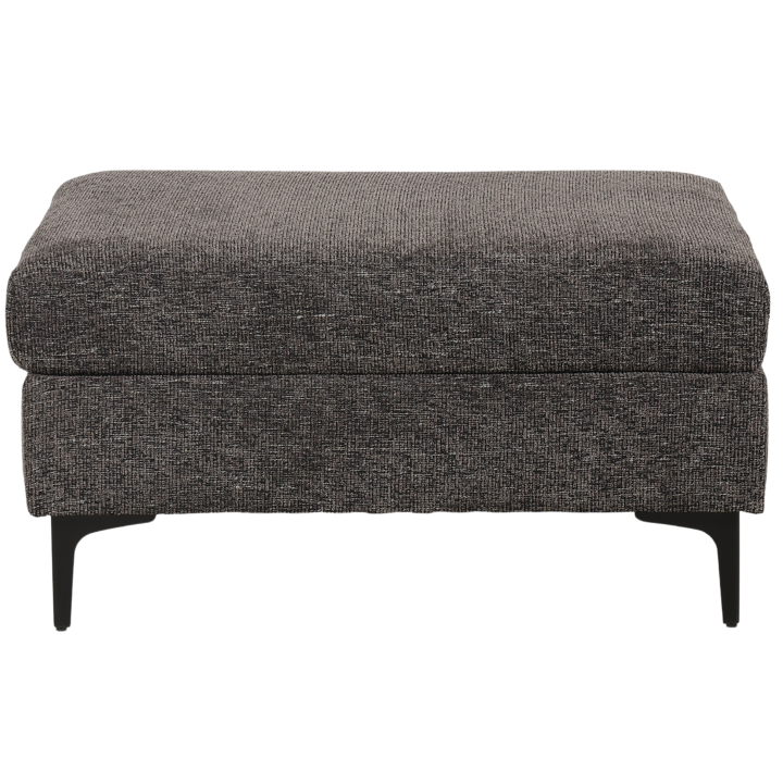 Canapé 3 places + pouf Umar gris foncé