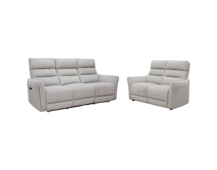 Salon 3 + 2 places Majestic gris clair