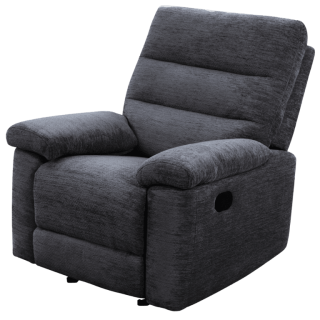 Coral - Fauteuil relax manuel gris foncé