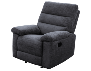 Coral - Fauteuil relax manuel gris foncé