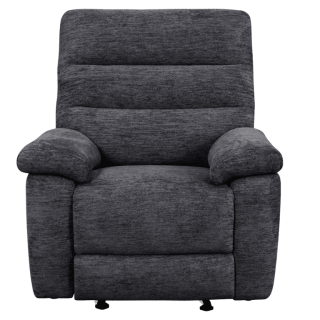 Coral - Fauteuil relax manuel gris foncé
