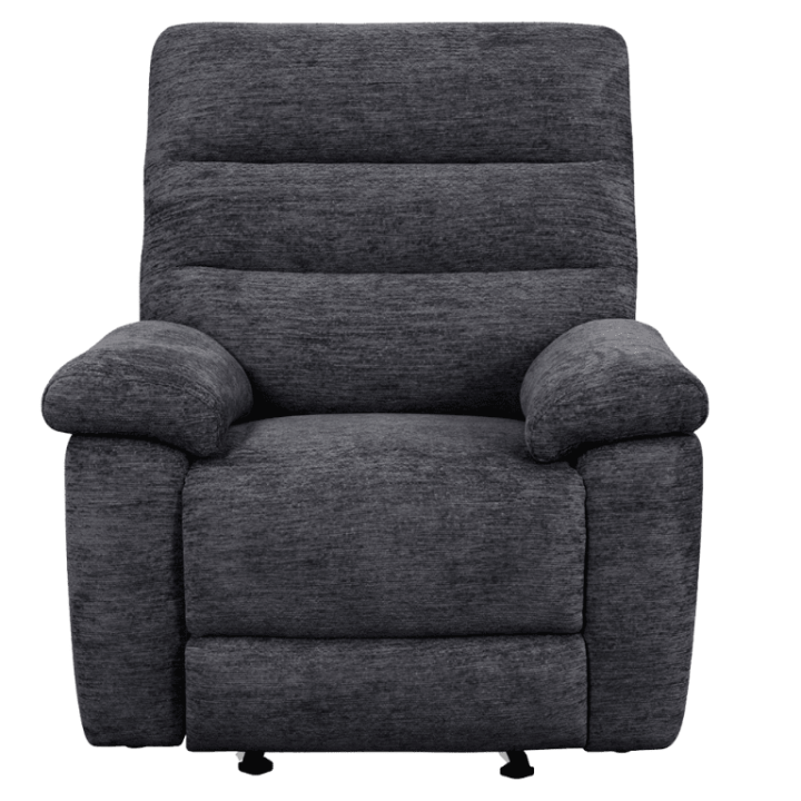 Coral - Fauteuil relax manuel gris foncé