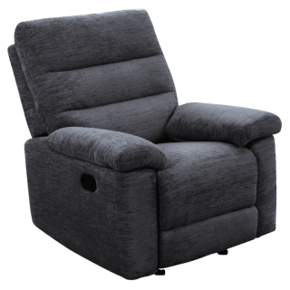 Coral - Fauteuil relax manuel gris foncé