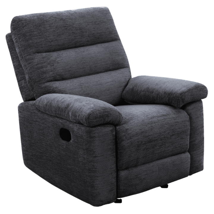 Coral - Fauteuil relax manuel gris foncé