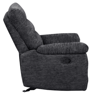 Coral - Fauteuil relax manuel gris foncé