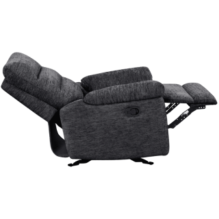 Coral - Fauteuil relax manuel gris foncé