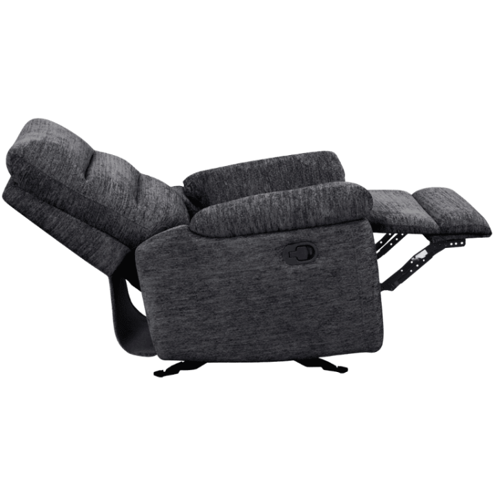 Coral - Fauteuil relax manuel gris foncé