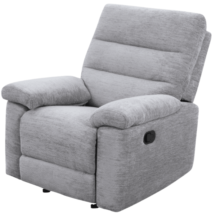 Coral - Fauteuil relax manuel gris clair
