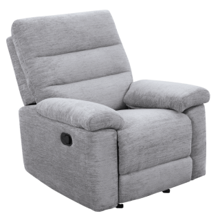 Coral - Fauteuil relax manuel gris clair