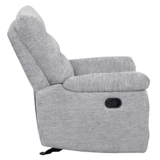 Coral - Fauteuil relax manuel gris clair