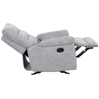 Coral - Fauteuil relax manuel gris clair
